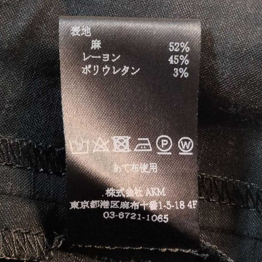 【Great Condition】mikomori Black Linen Blend Hand … - image 11