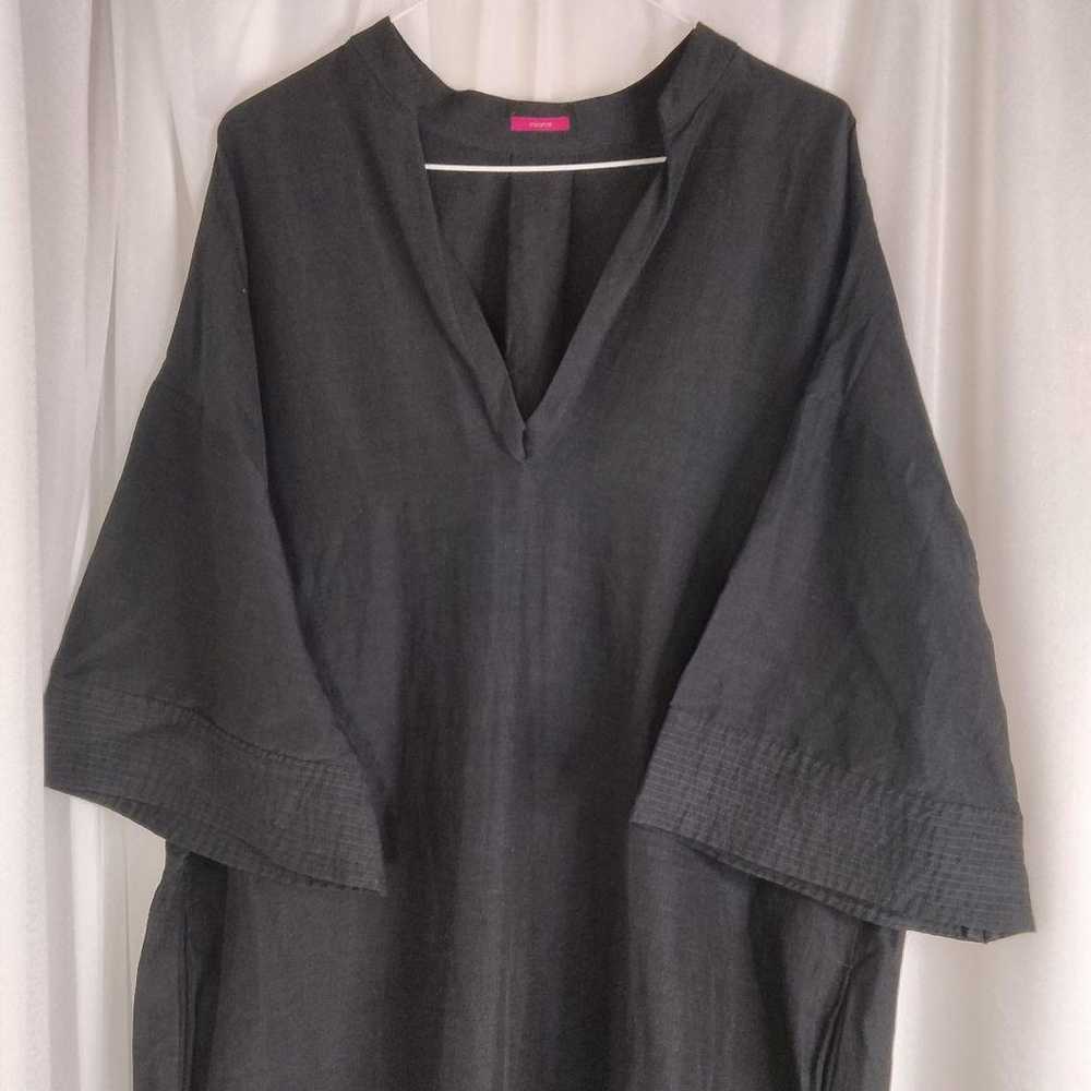 【Great Condition】mikomori Black Linen Blend Hand … - image 2