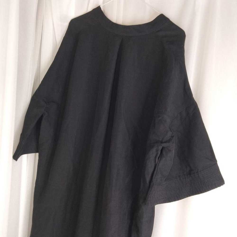 【Great Condition】mikomori Black Linen Blend Hand … - image 9