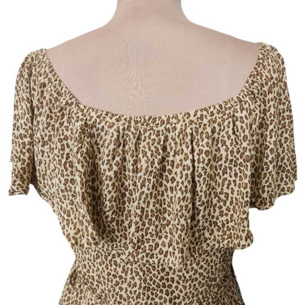 ANTHROPOLOGIE "Bolano" Cheetah Print Midi Dress $… - image 9