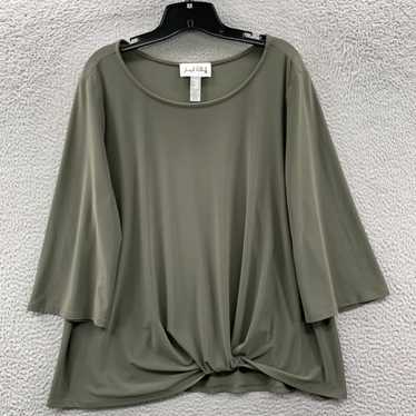 Joseph Ribkoff Womens Green 3/4 Sleeve Top Size 1… - image 1