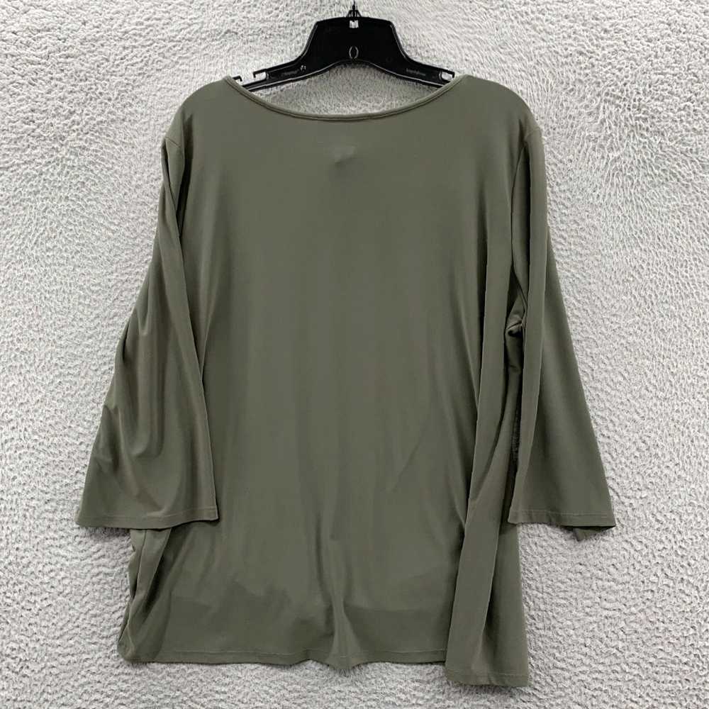 Joseph Ribkoff Womens Green 3/4 Sleeve Top Size 1… - image 2