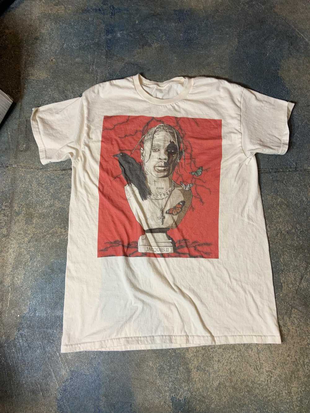 Designer Travis Scott PreOwned Medium Band Tshirt - image 2