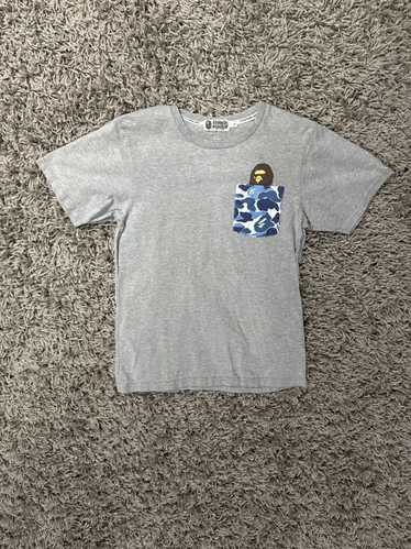 Bape Bape blue camo pocket tee - image 1