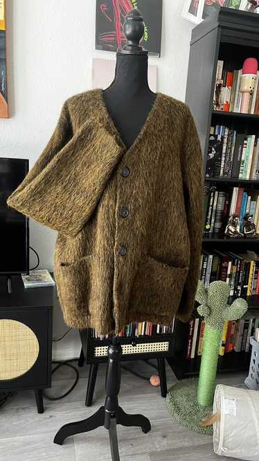 Our Legacy Brown/Olive Mohair Button-Down Cardigan