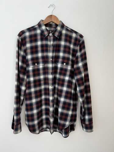 7 For All Mankind Plaid Cotton Shirt