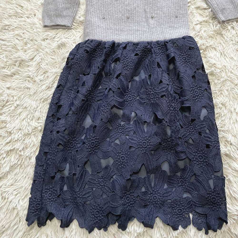 Unused [Lirand Chloe] Angora Knit Lace Docking On… - image 8