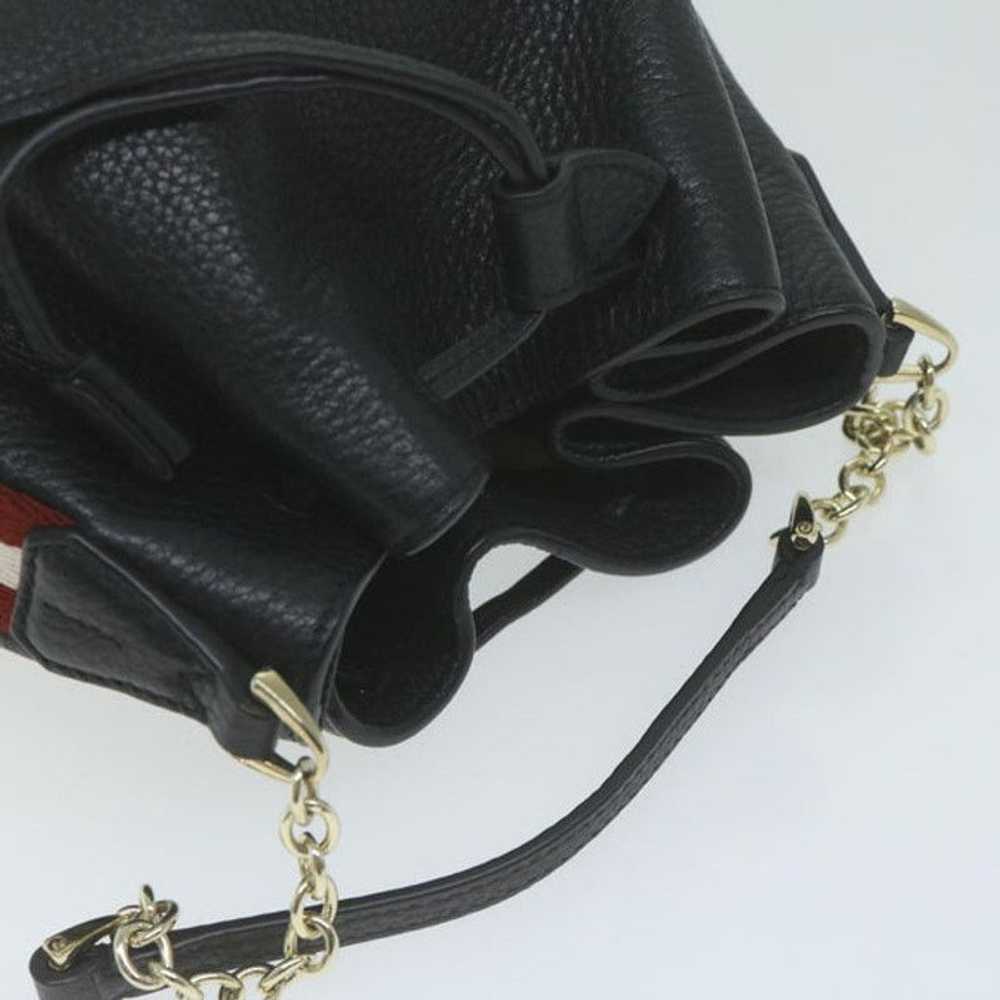 Bally BALLY Purse Chain Shoulder Bag Leather Blac… - image 6