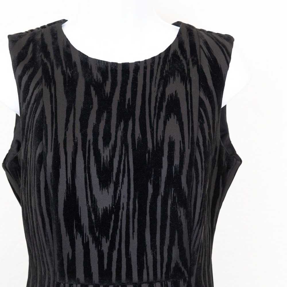 Calvin Klein Black Velvet Animal Print Striped Sh… - image 2