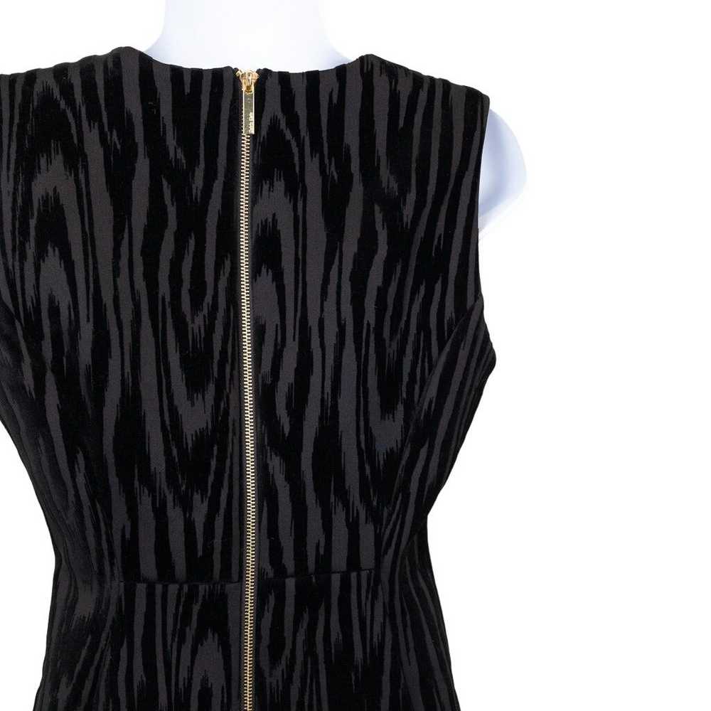 Calvin Klein Black Velvet Animal Print Striped Sh… - image 5