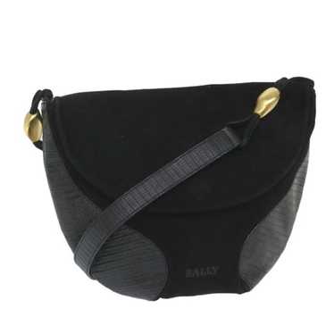 Bally BALLY Shoulder Bag Suede Black