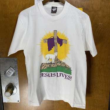 Religion × Vintage Vintage 1989 Jesus Is Risen shi