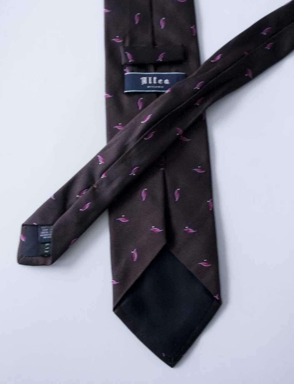 Altea Altea Milano Tie Brown 100% Silk Made in It… - image 3