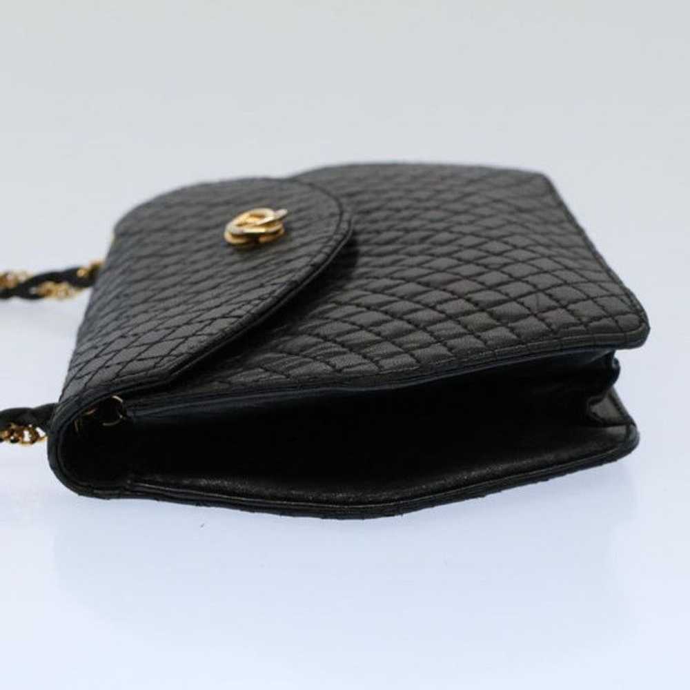 Bally BALLY Quilted Chain Shoulder Bag Leather Bl… - image 3