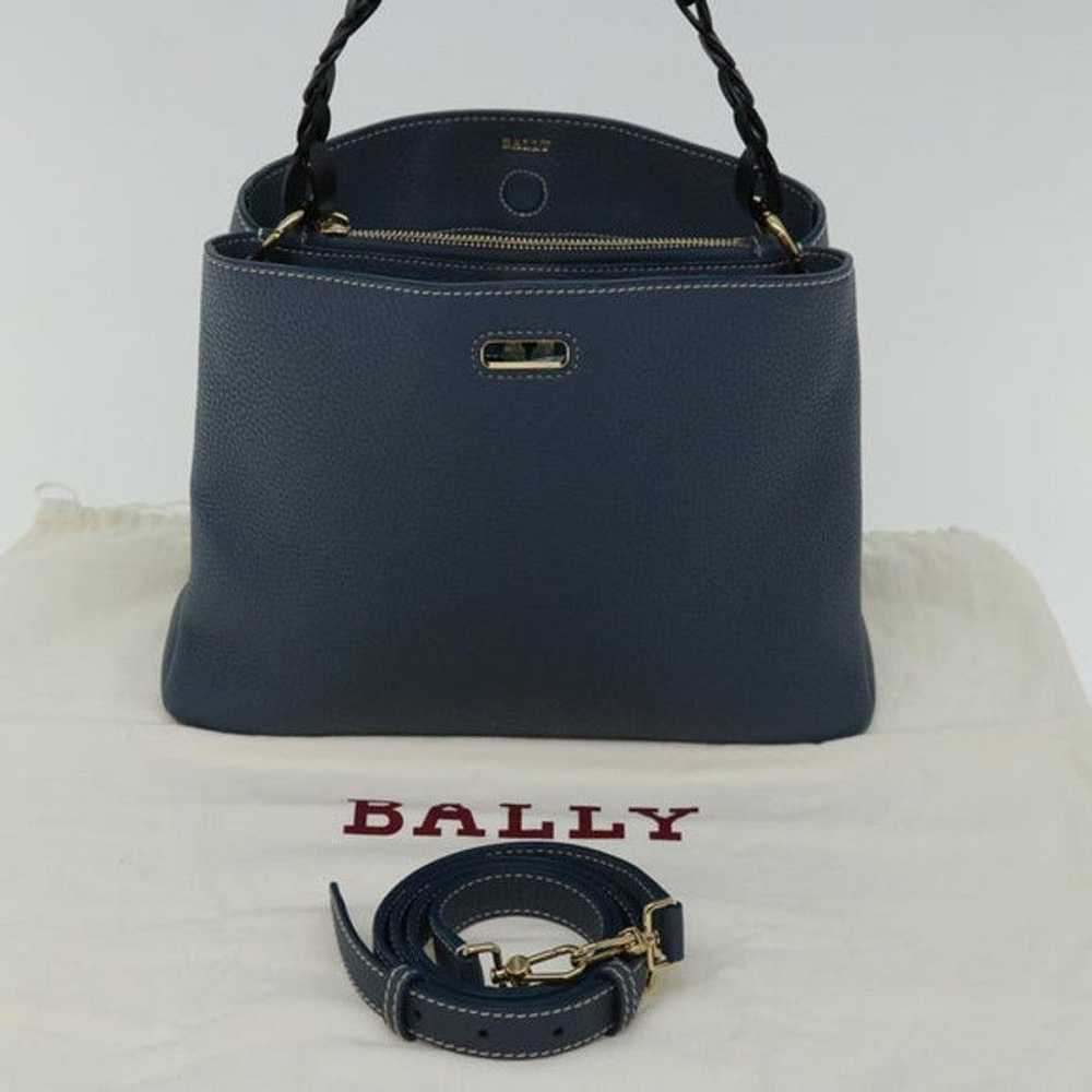 Bally BALLY Hand Bag Leather Blue - image 12