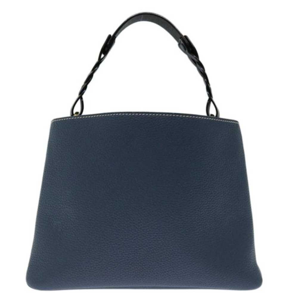 Bally BALLY Hand Bag Leather Blue - image 2