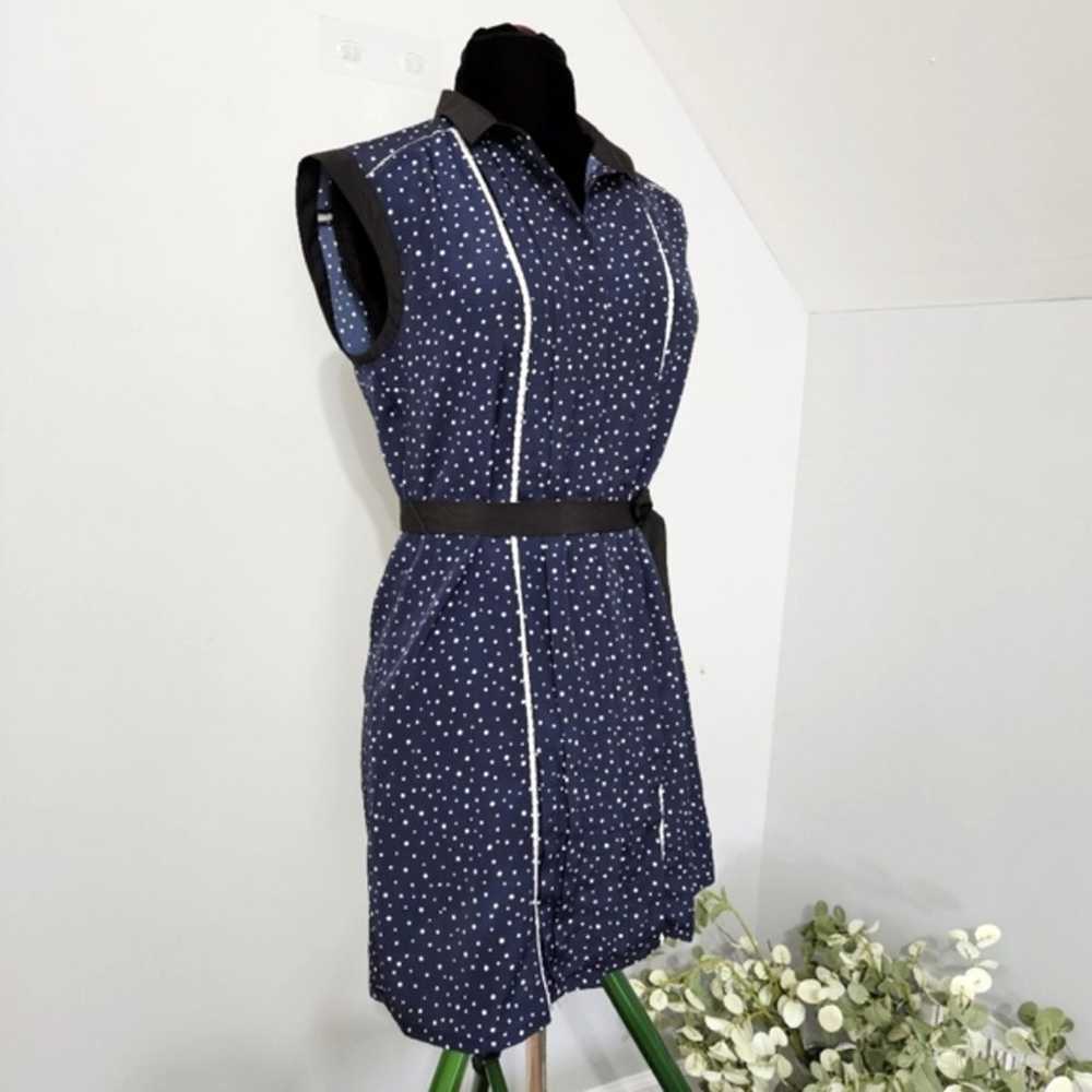 Jason Wu Blue White Polka Dot Lace Button Front C… - image 3