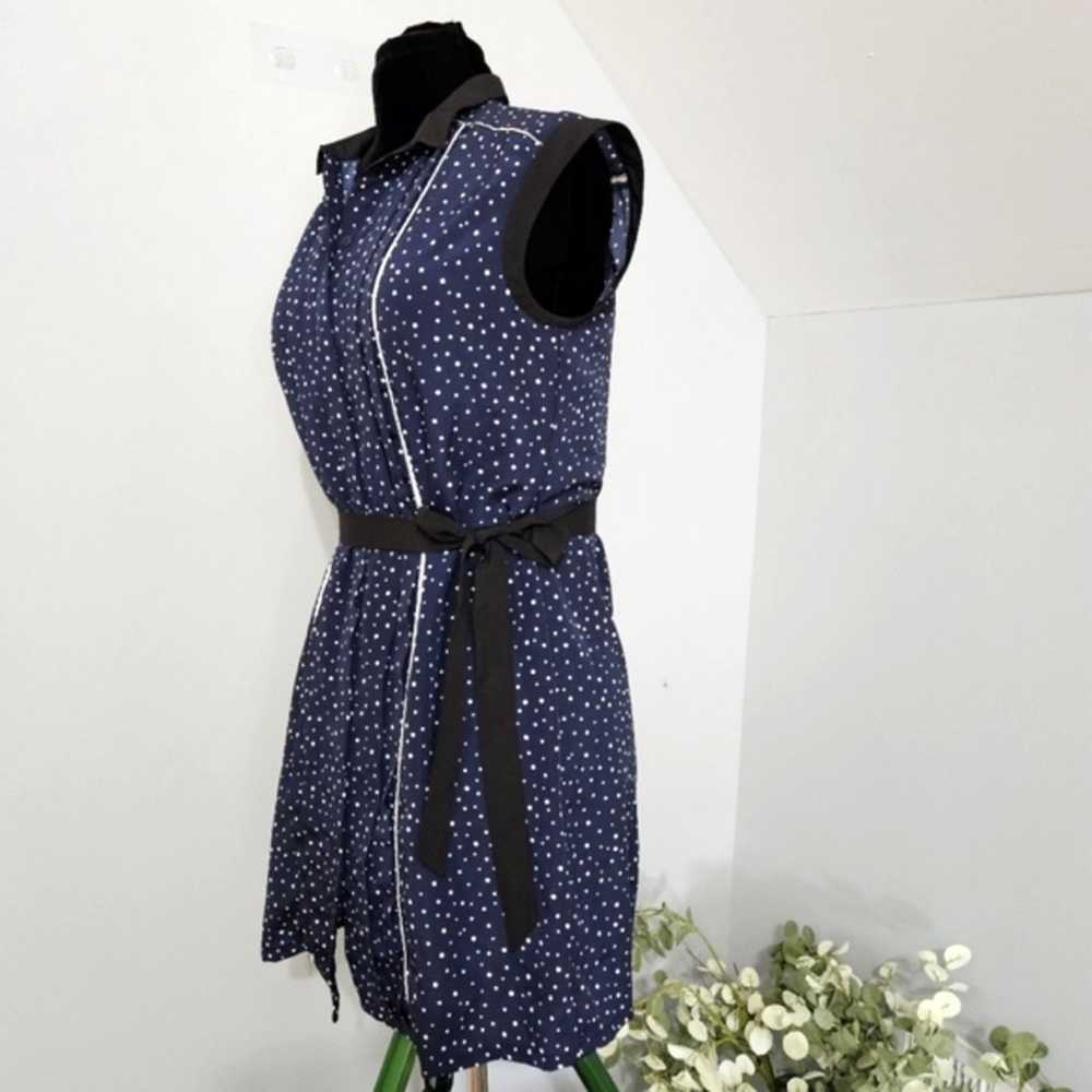 Jason Wu Blue White Polka Dot Lace Button Front C… - image 5