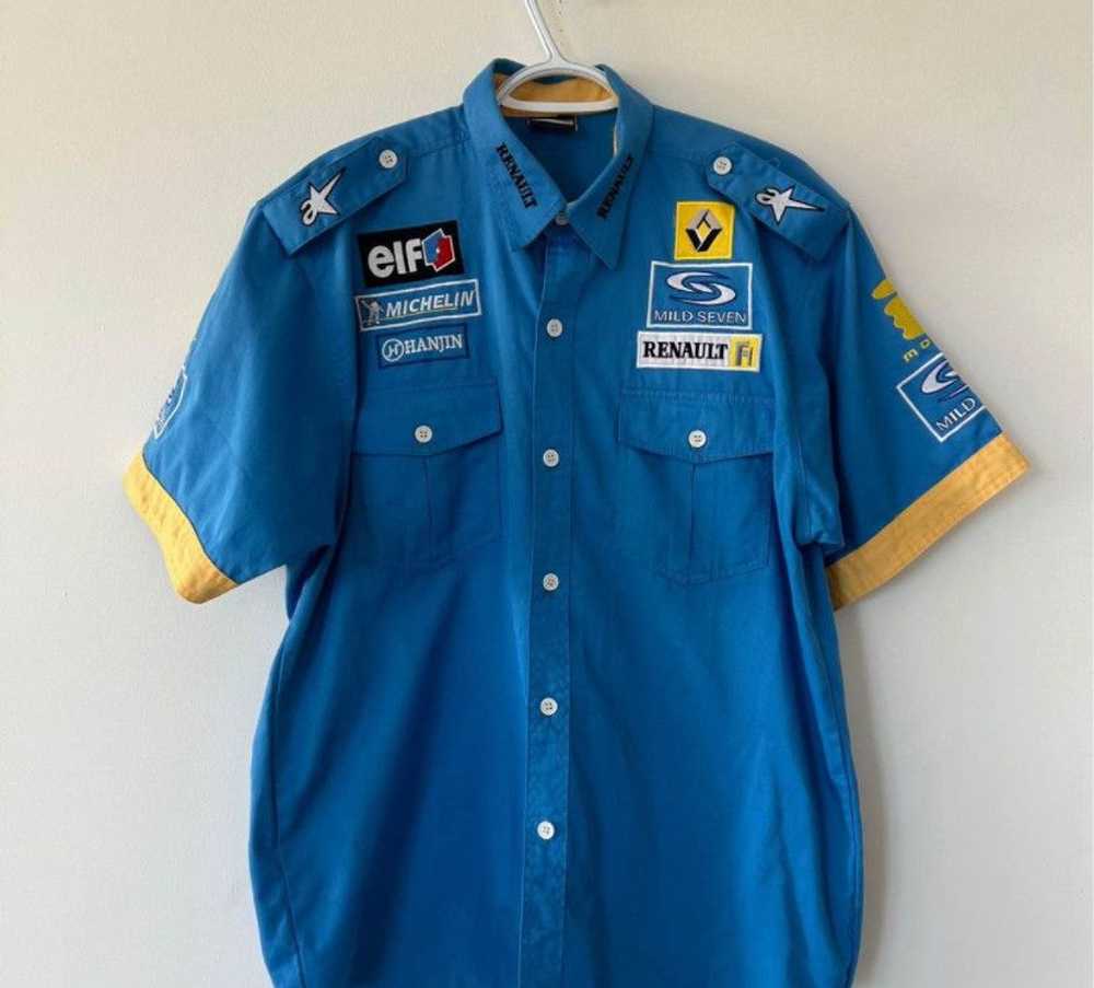 Formula 1 Old Renault button up shirt GOOD -PERFE… - image 1