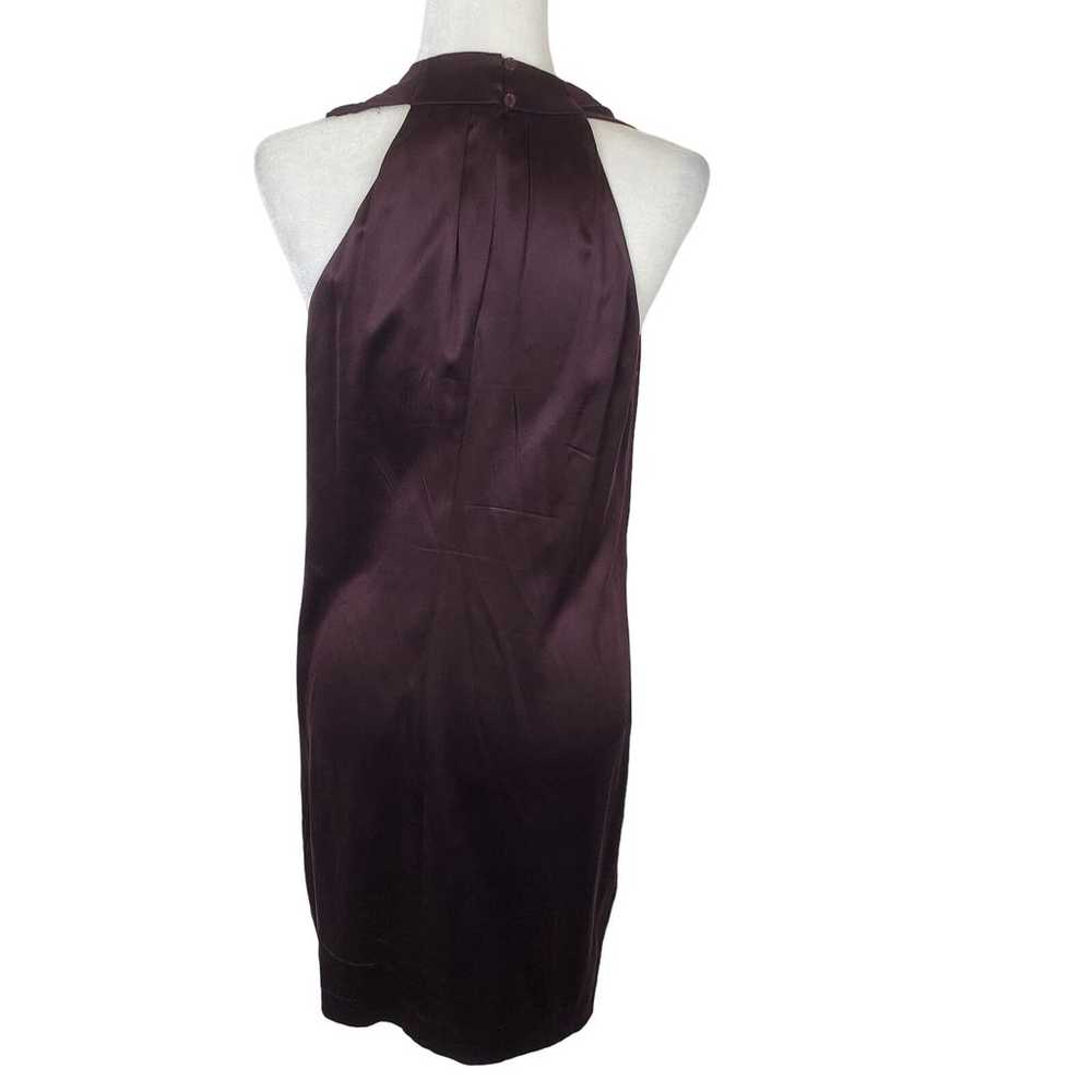 Vince Purple Silk V Neck Ruffle Detail Front Slee… - image 5