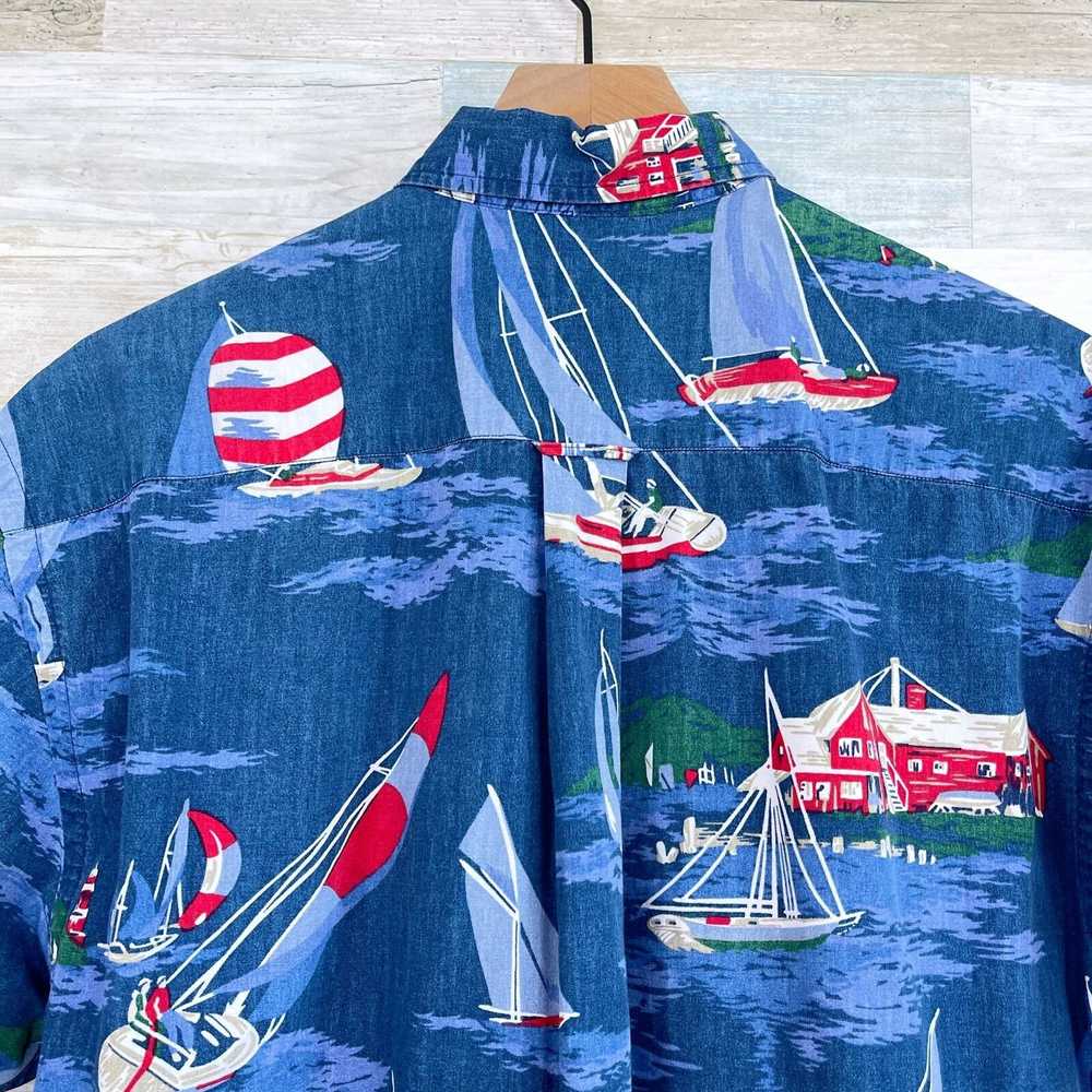 Nautica Nautica Vintage 90s Sailing Graphic Butto… - image 4