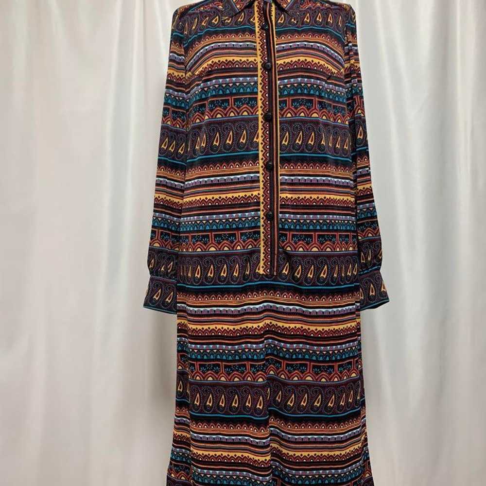 ◎ Showa retro bohemian print one-piece ◎ 70s poly… - image 2