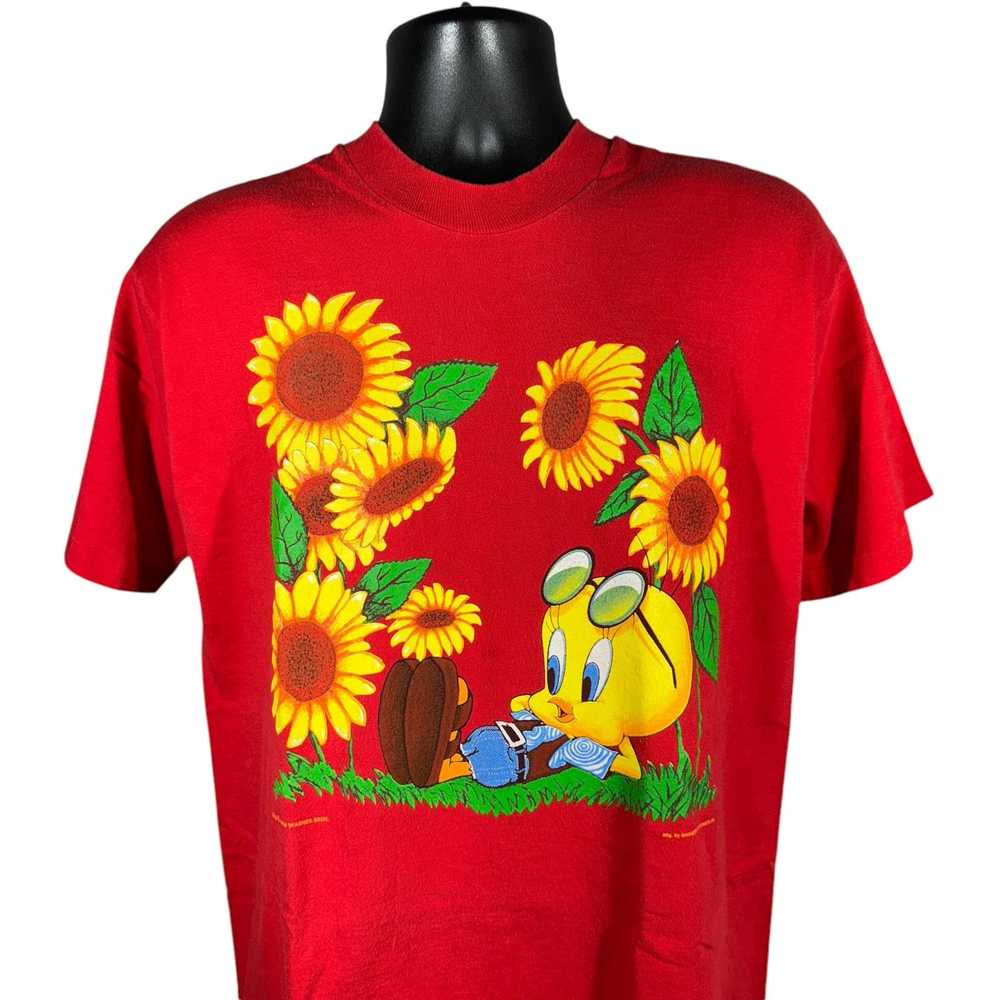 Fruit Of The Loom Vintage Tweety Sunflower Tee - image 2