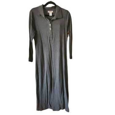 90s Grunge Goth Maxi Dress Gray - image 1