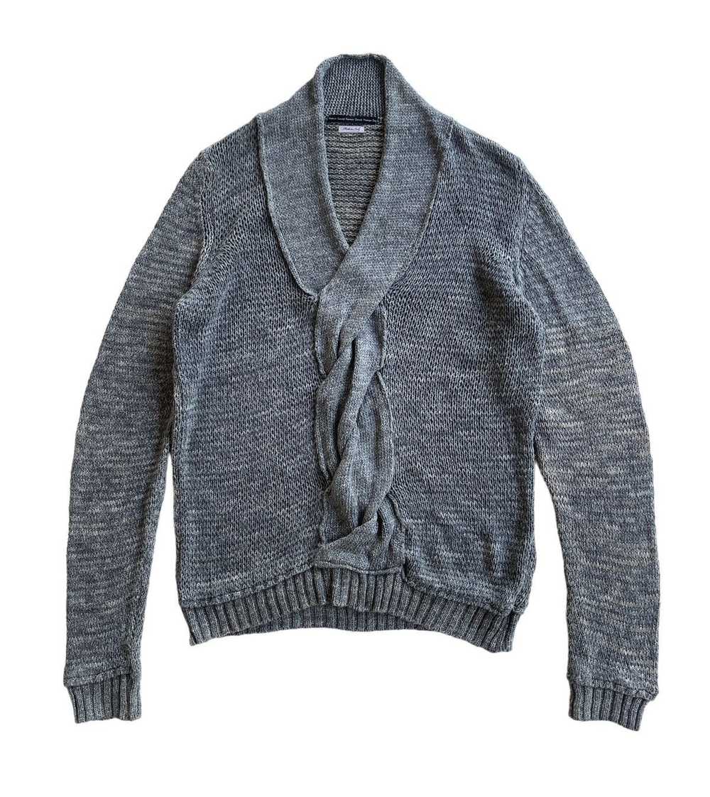 David Naman David Naman Knitted Pattern Cardigan - image 2