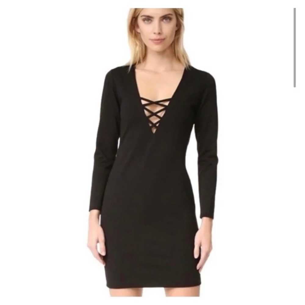 REVOLVE AMANDA UPRICHARD BLACK DRESS LARGE - image 3