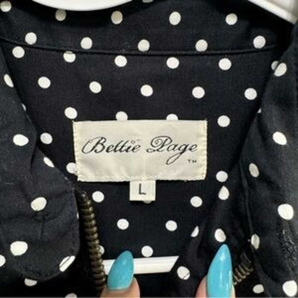 NWOT 1950's Pin Up Style Bettie Page Polka Dot Zi… - image 3