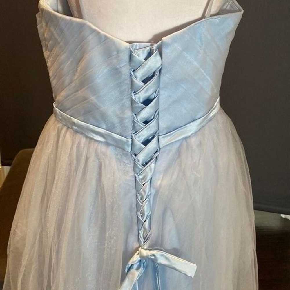 Women’s Tea Length Blue Prom Party Dress Corset B… - image 7