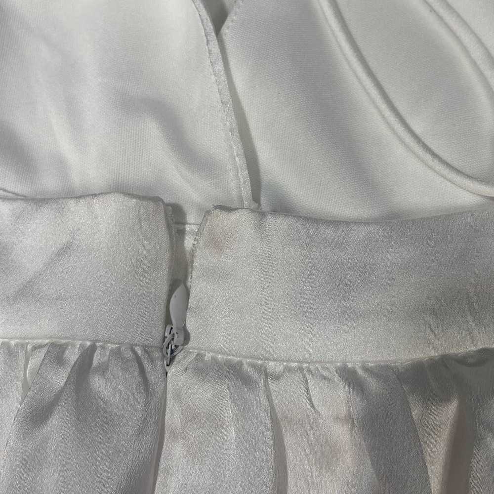 LULU'S SZ L This is Real Love White Satin Bridal … - image 5