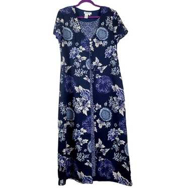 Coldwater Creek Paisley Maxi Dress Size 14 - image 1