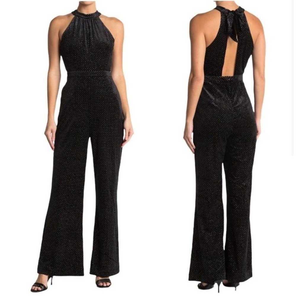 NEW $135 Lost + Wander Black Sparkly Velvet Halte… - image 3