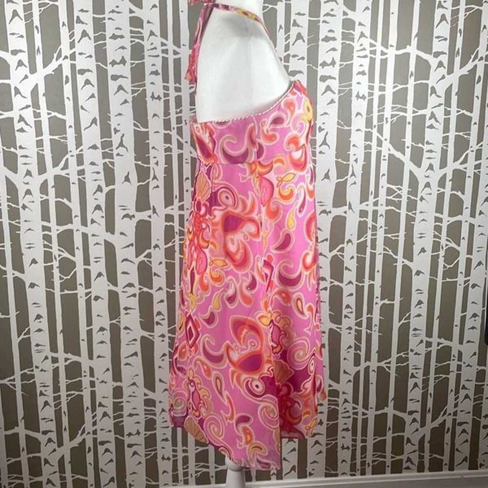 Lilly Pulitzer Lobster Fish Print Silk Halter or … - image 2