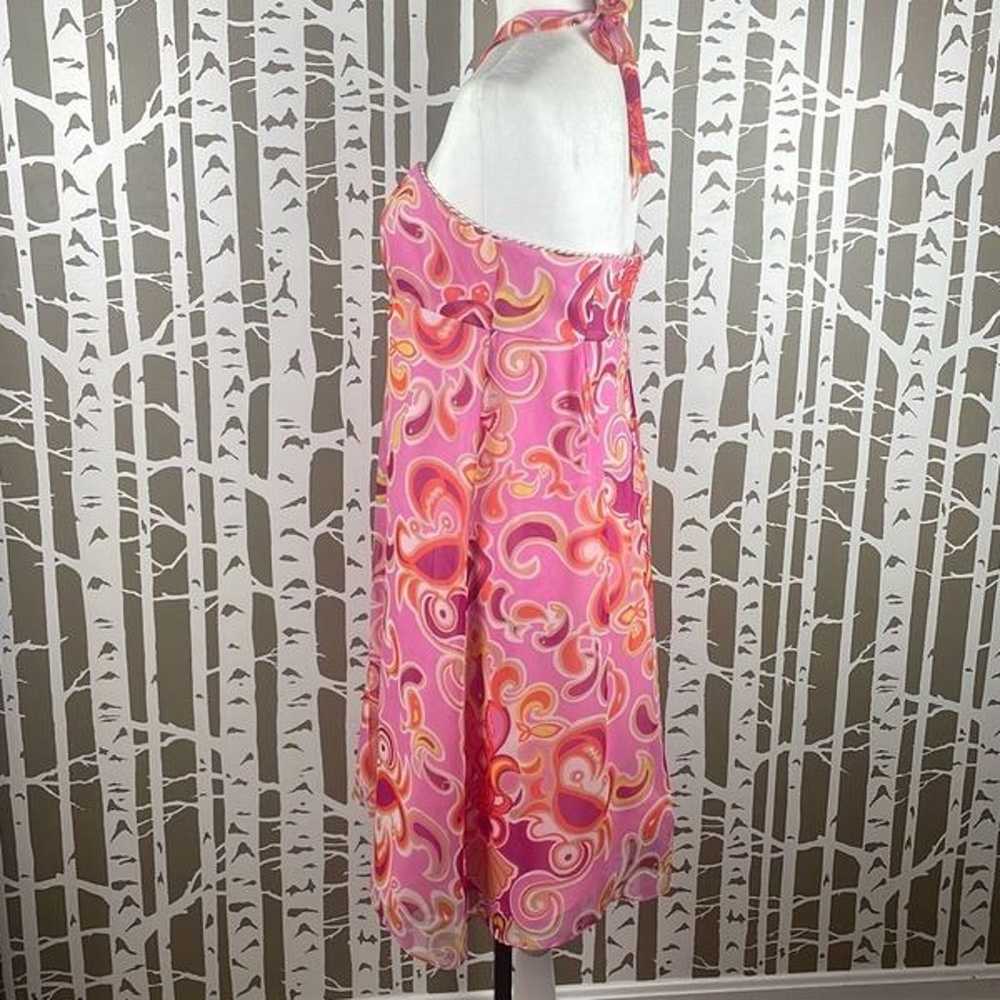 Lilly Pulitzer Lobster Fish Print Silk Halter or … - image 3