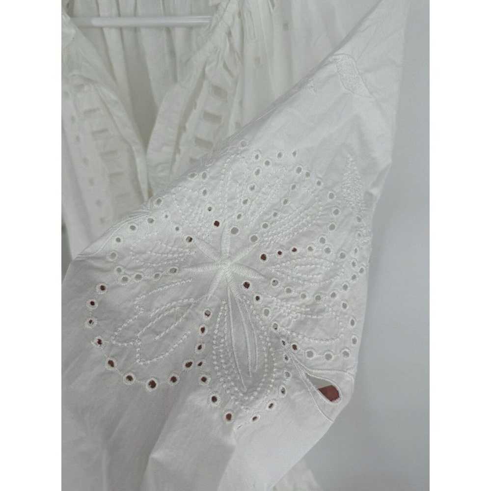 Rails Saylor White Eyelet Dress Size Large Floral… - image 7