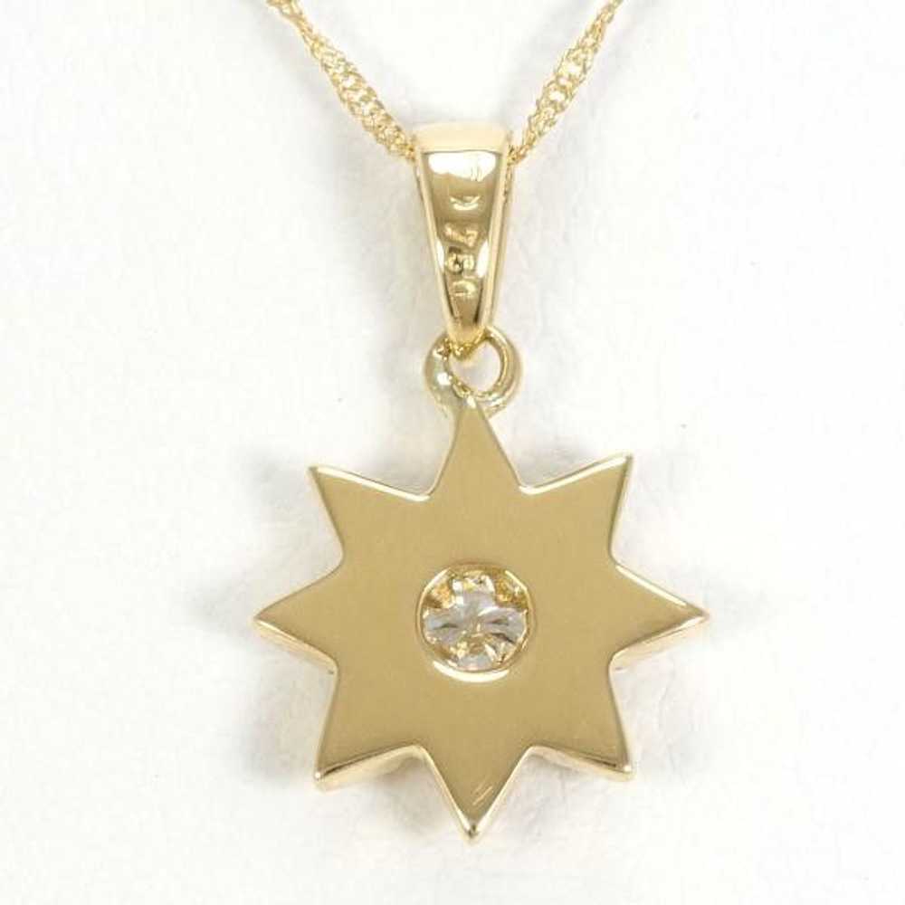 Other LuxUness K18 Yellow Gold Diamond Necklace M… - image 4