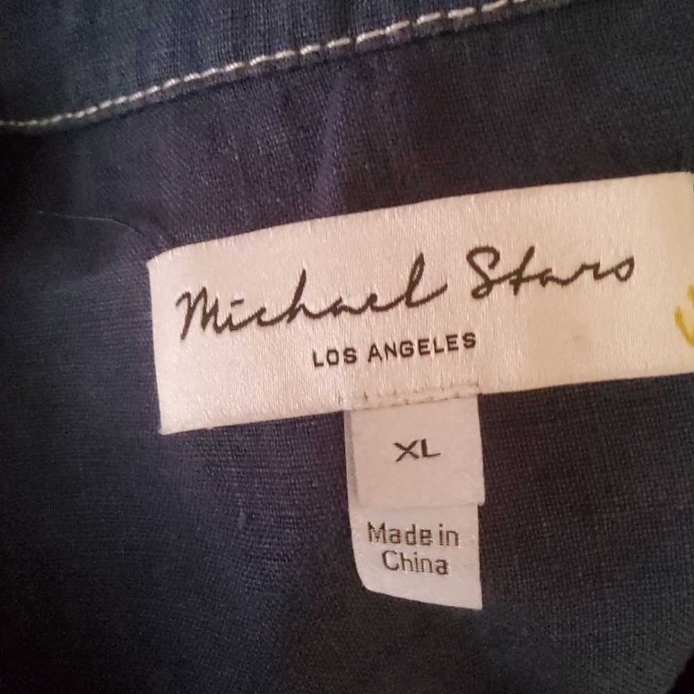 Michael Stars Pillar Linen Long Sleeve Chambray S… - image 12