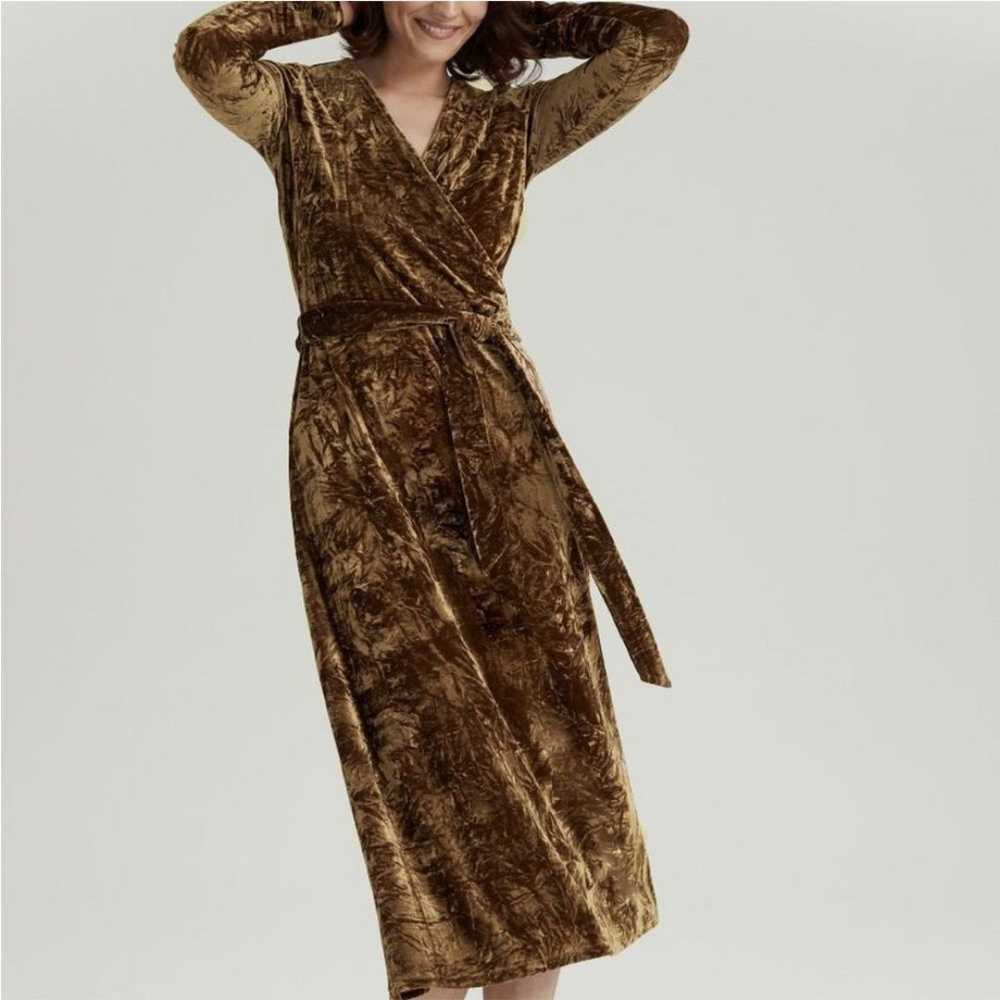 NWOT Long Tall Sally Velvet Wrap midi dress - image 2