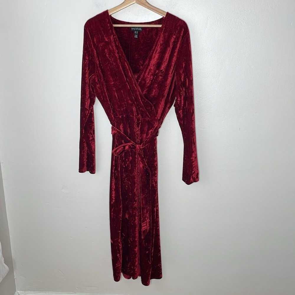 NWOT Long Tall Sally Velvet Wrap midi dress - image 3