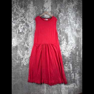 Free People Dress XL Womens Beach Red Tank Flowy … - image 1