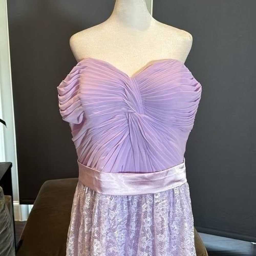 Women’s Short Purple Chiffon & Lace Prom Party Ho… - image 2