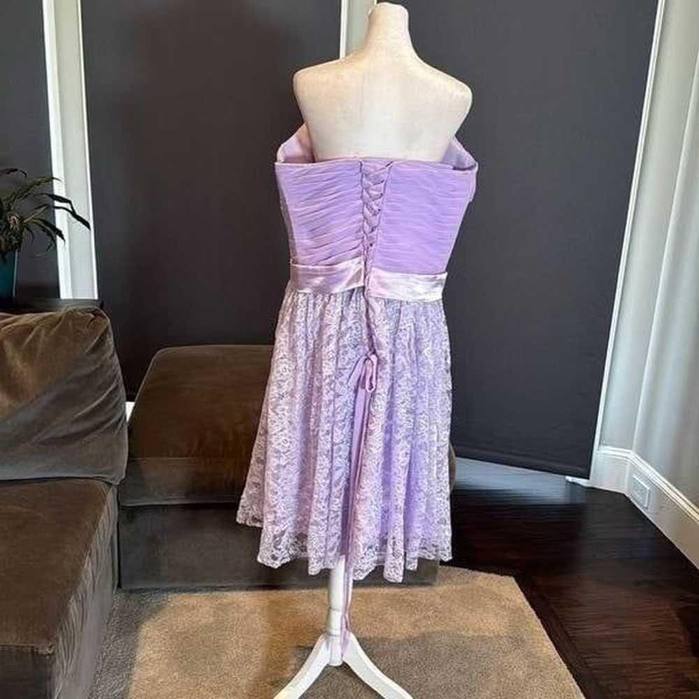 Women’s Short Purple Chiffon & Lace Prom Party Ho… - image 4