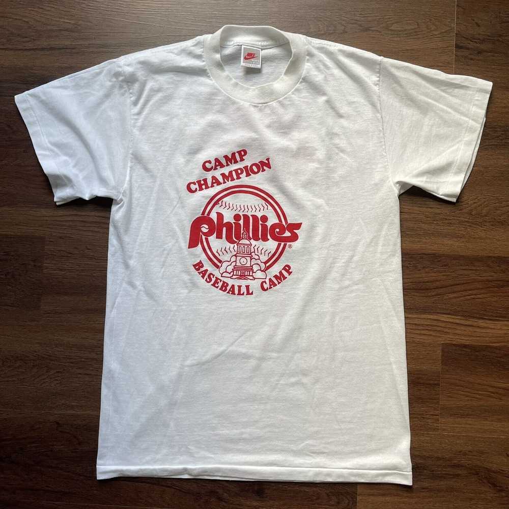 Nike Vtg Nike Philadelphia Phillies L Rare Double… - image 3