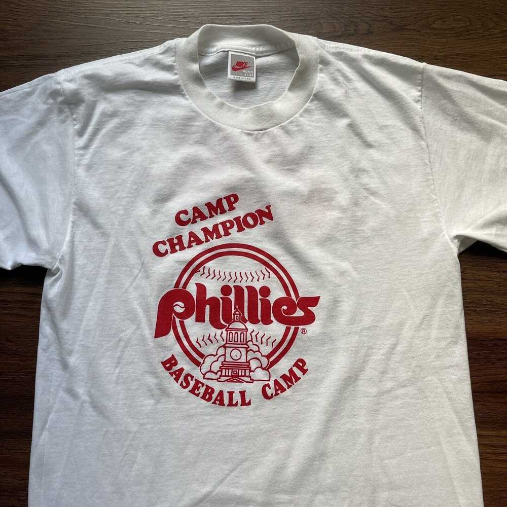 Nike Vtg Nike Philadelphia Phillies L Rare Double… - image 4