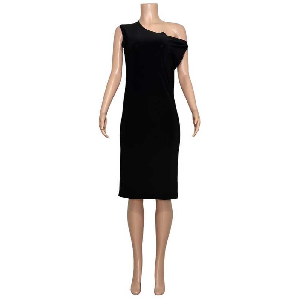 NORMA KAMALI Drop Shoulder Dress, Black, Small - image 5