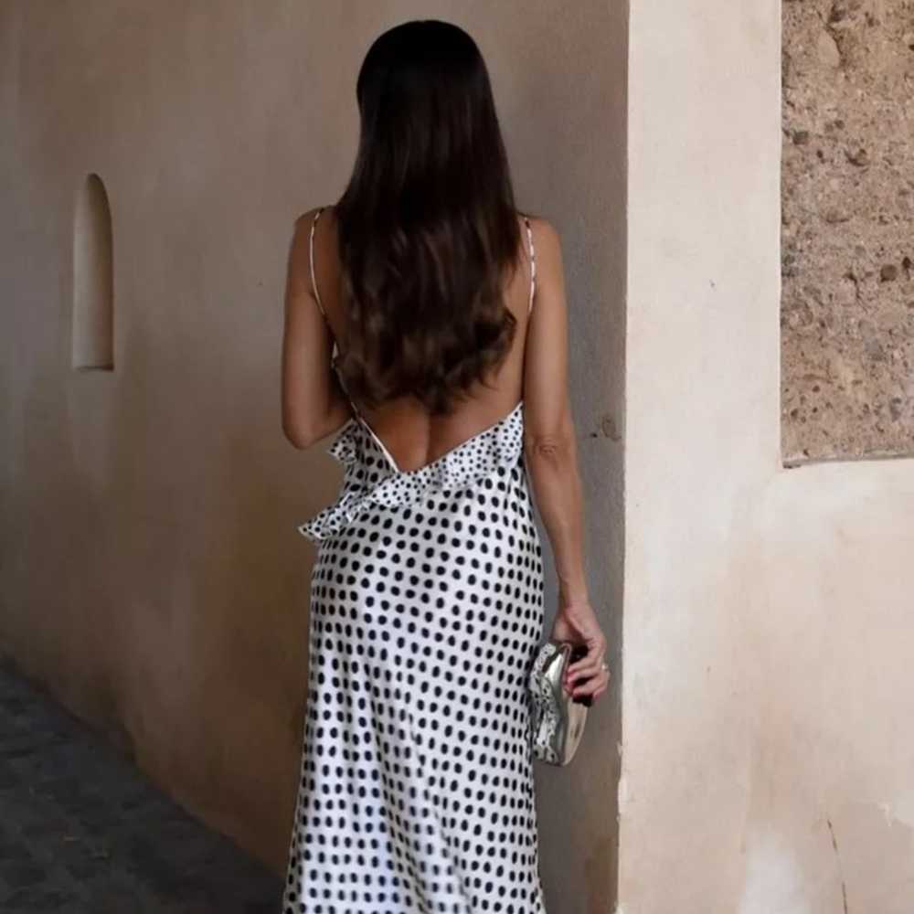 ZARA Polka Dot Maxi Dress - image 5