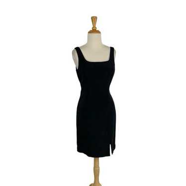 Hugo Buscati 6 S Black Silk Dress Cocktail Pencil… - image 1